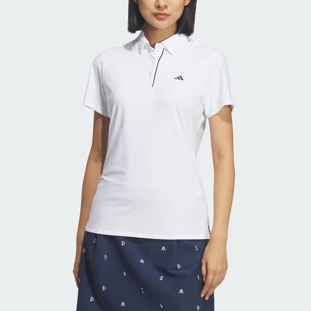 Adidas Simple Pullover Sports Short Sleeve Golf Shirt Women tops KA4297