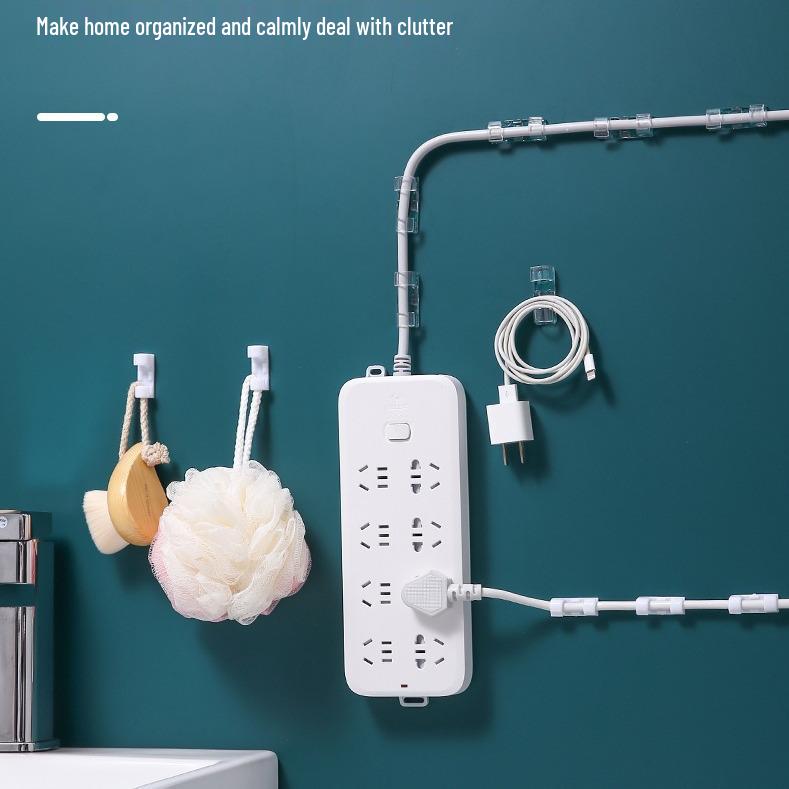 Selbstklebender Kabel-Organizer-Clip - Kein Bohren, Keine Spuren, Ordentliche Schreibtischorganisation