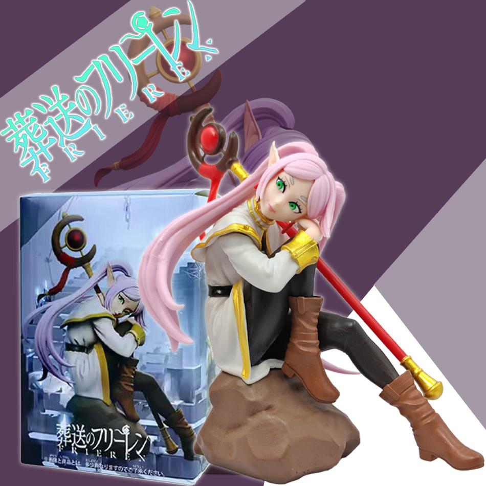 Fashnics Anime Frieren Beyond Journey's End Figure Frieren Desktop Decorate Anime Model Toy Gift Action Figure Collectible Model Doll Toy