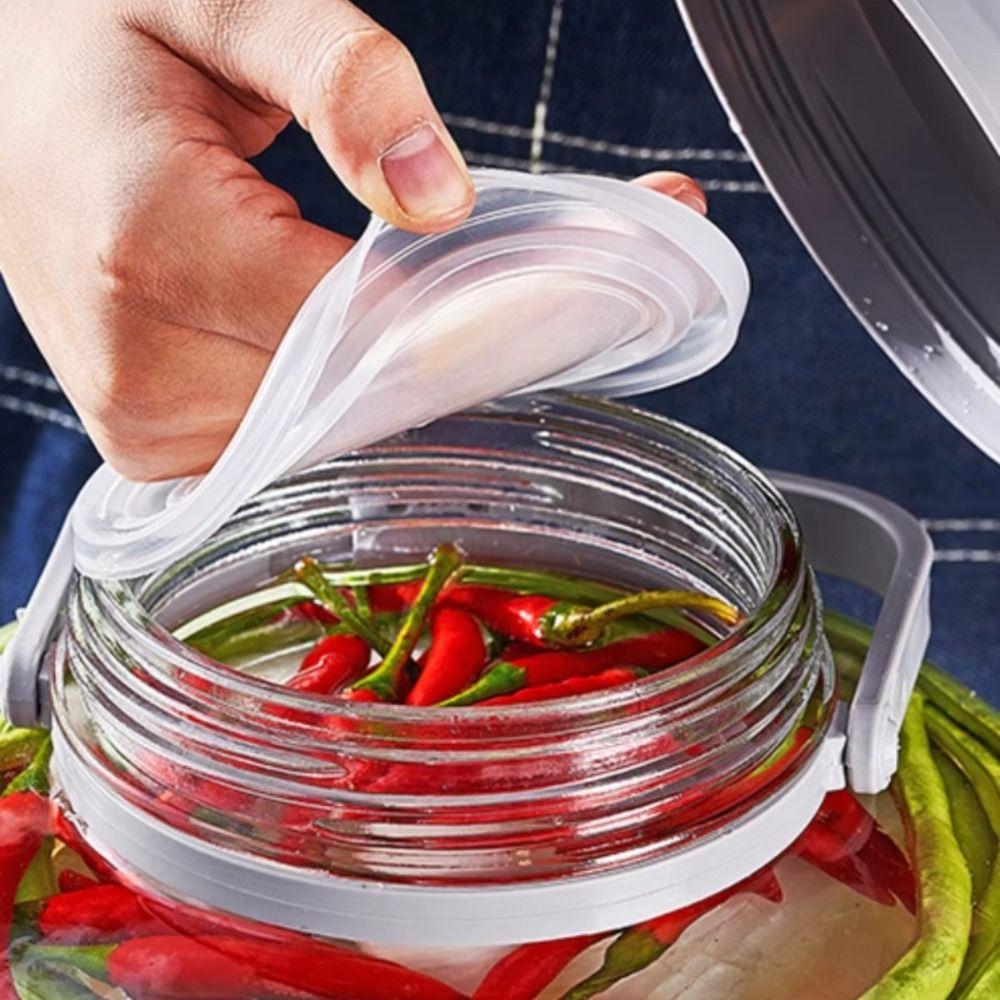 Home Use Glass Fermentation Jar Sealable Glass Bottle Container Sed Container  Home Kitchen