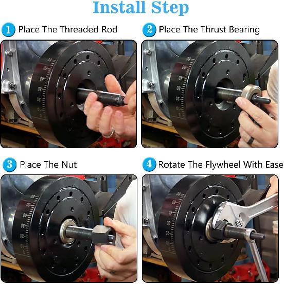 66515 Harmonic Balancer Tallation Tool Compatible With Chevy 350 SBC BBC Cranks