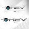 Autoaufkleber HEV Hybrid Logo 3D Decal Karosseriedekoration Abzeichen Heckklappen-Emblem