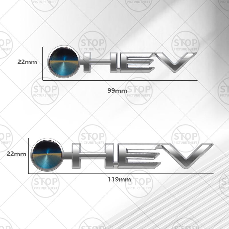 Autoaufkleber HEV Hybrid Logo 3D Decal Karosseriedekoration Abzeichen Heckklappen-Emblem
