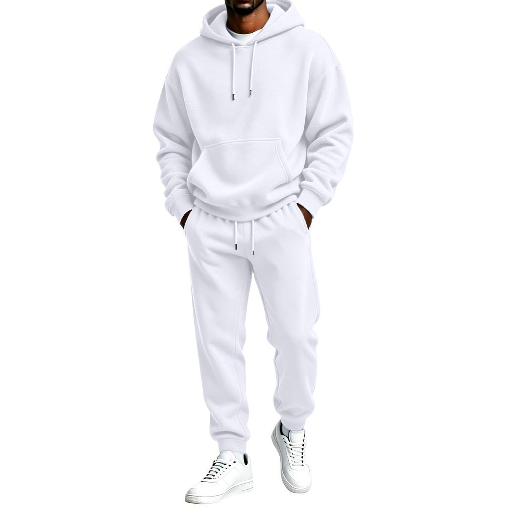 Herren Kapuzenpullover und Jogginghose 2-teiliges Set Lässiges Outfit