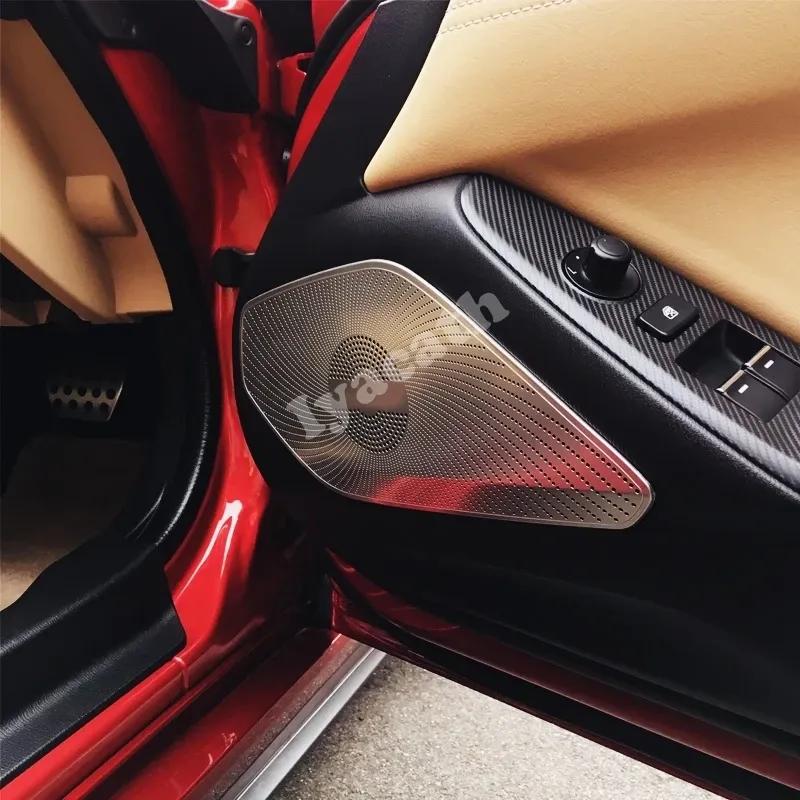 For Mazda MX-5 MX 5 RF MX5 ND 2016- Car Speaker Cover Accessories Front Door Horn Sound Hood Panel Trim Audio Decoration
