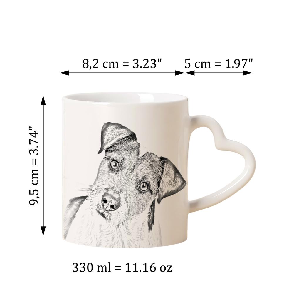 Parson Russell Terrier - Cup with a Dog, Adorable Cup with a Heart-shaped Handle, Universal Gift from the Art-Dog Brand