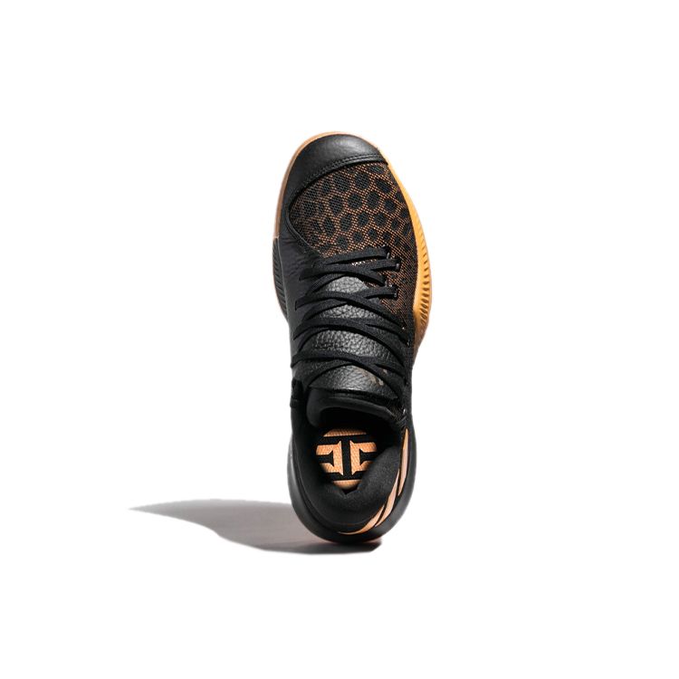 adidas Harden B/E Runde Tå Snørebånd Åndbare Lave Basketballsko Herre sneaker Sort Orange CG4193