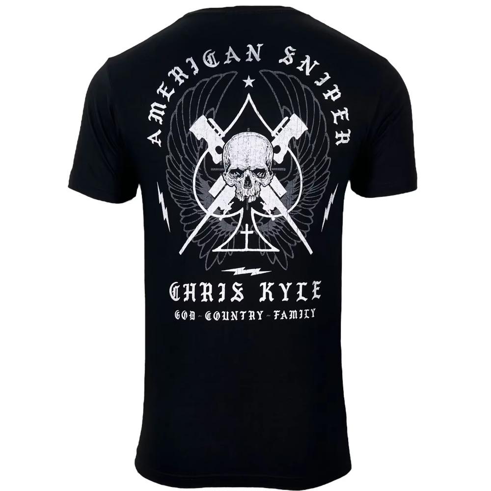 American Sniper Chris Kyle Spade Military Grunt T-Shirt 100% Cotton O-Neck Summer Short Sleeve Casual Mens T-shirt Size S-3XL