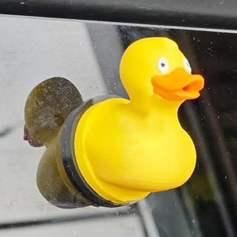 Fun Duck With Sprinkler Cute Sprinkler Decor In Duck Shape For Car Decorative Multifunctional Prank Props Funny Car Decorations