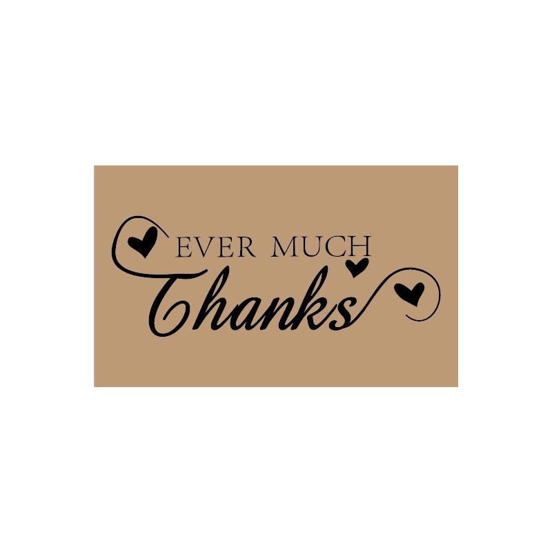 Simple Laser-Engraved Thank You Cards - 30 Pack