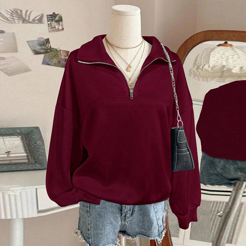 2025 Autumn Winter Wildberries Loose Sweatshirt Women's European and American Fashion Pullover Sweater