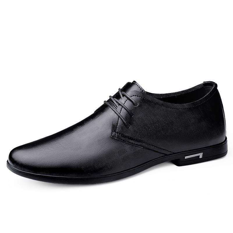 

Модная мужская обувь, черные кожаные туфли для мужчин, оксфорды, мужские туфли для свадебной вечеринки, офиса, бизнеса, мужские туфли, большие размеры 38 чёрный
