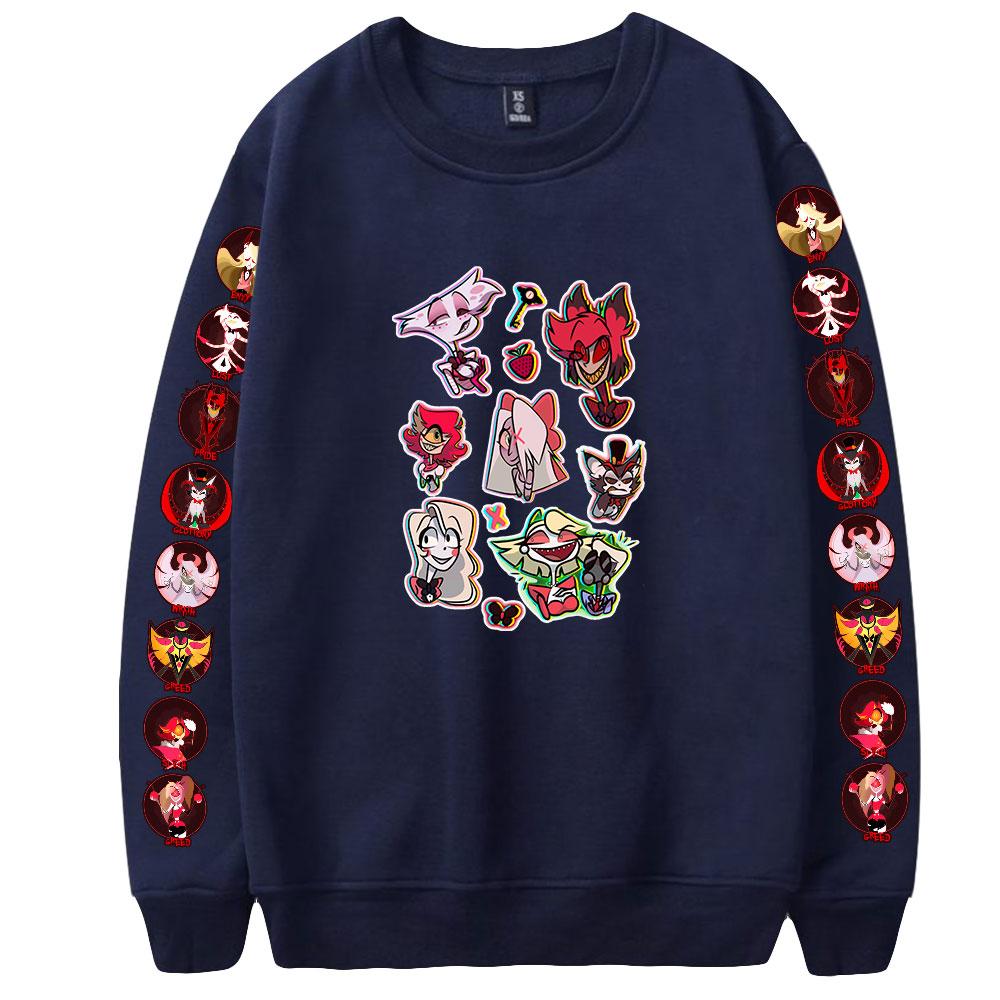 Hazbin Hotel Sweatshirt Men Autumn Fashion Hoodie Women Mens Streetwear Tracksuit Crewneck Sweatshirts