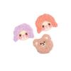10/20pcs DIY Embroidery Fabric Colorful Plush Girl Portrait Clothing Accessories Hair Accessories Decorative Eco Friendly Dyes