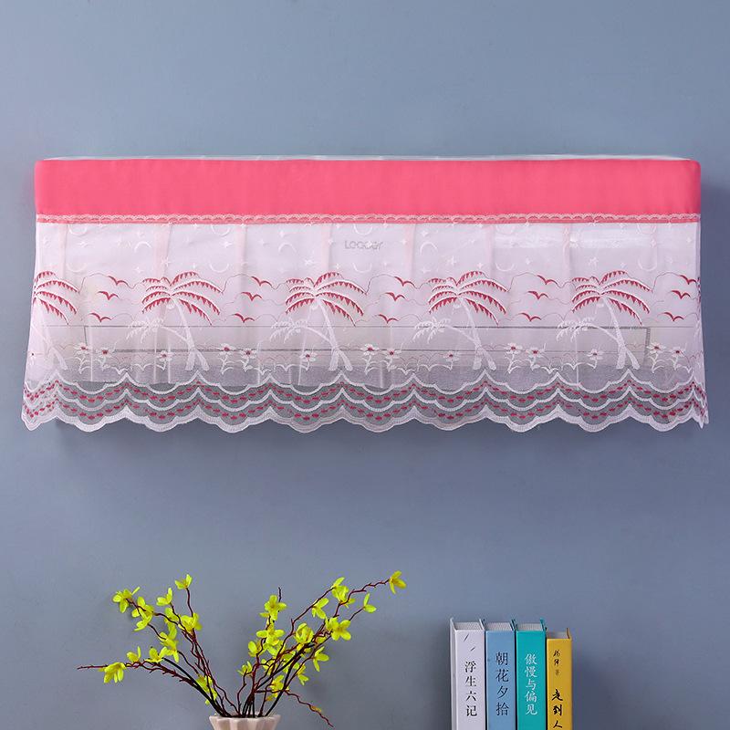 1PC Polyester Wall Mounted Anti-dust Cover Gauze Curtain Air Conditioning Cover