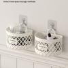 No Drill Kitchen Storage Basket Drainage Shelf Toiletry Holder Box Hanging Storage Basket  Home Use