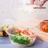 JINGRX Einweg Runde Take-Away Schalen mit Deckeln