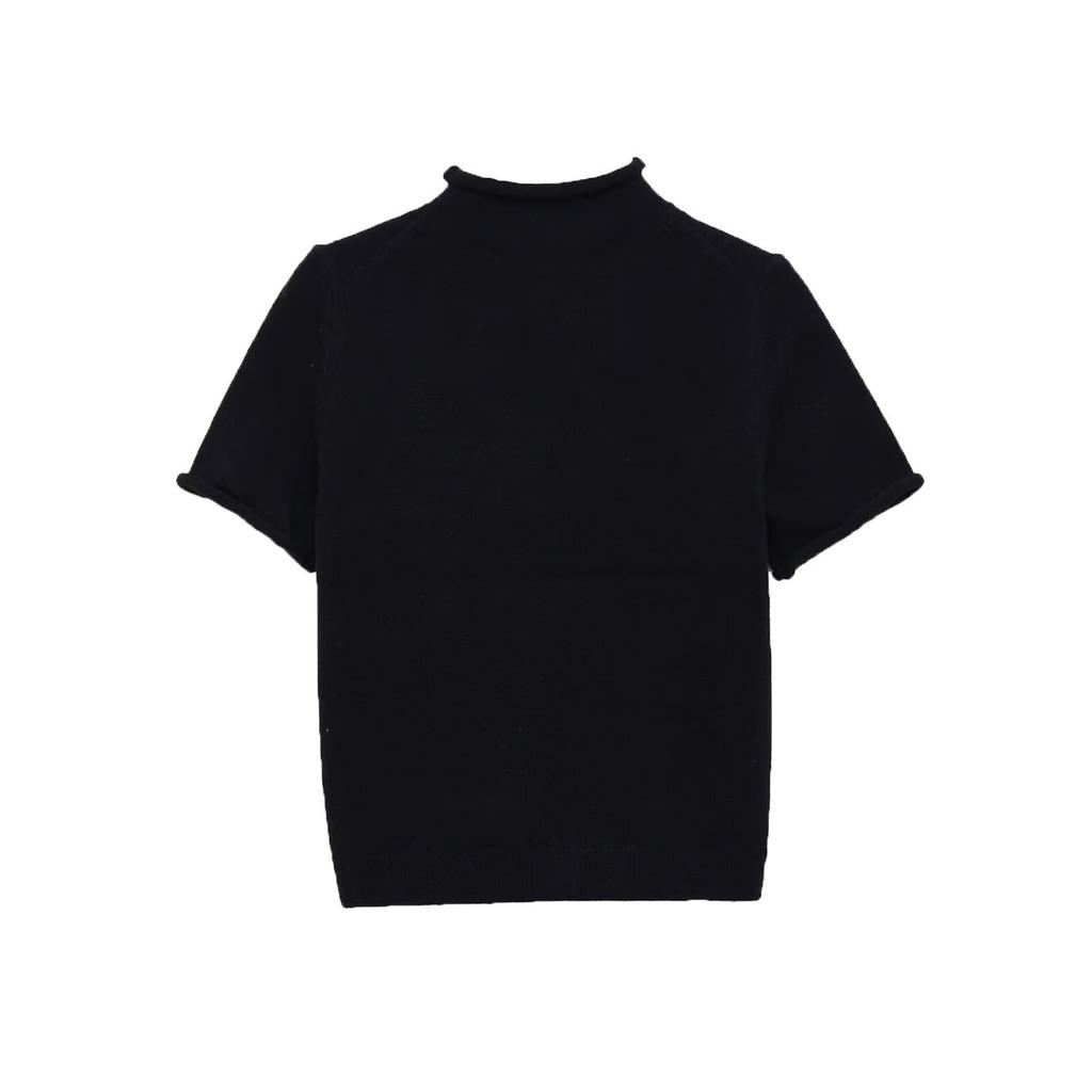 European and American style, new women's clothing, foreign style, soft flat needle short-sleeved knitted sweater 5536135
