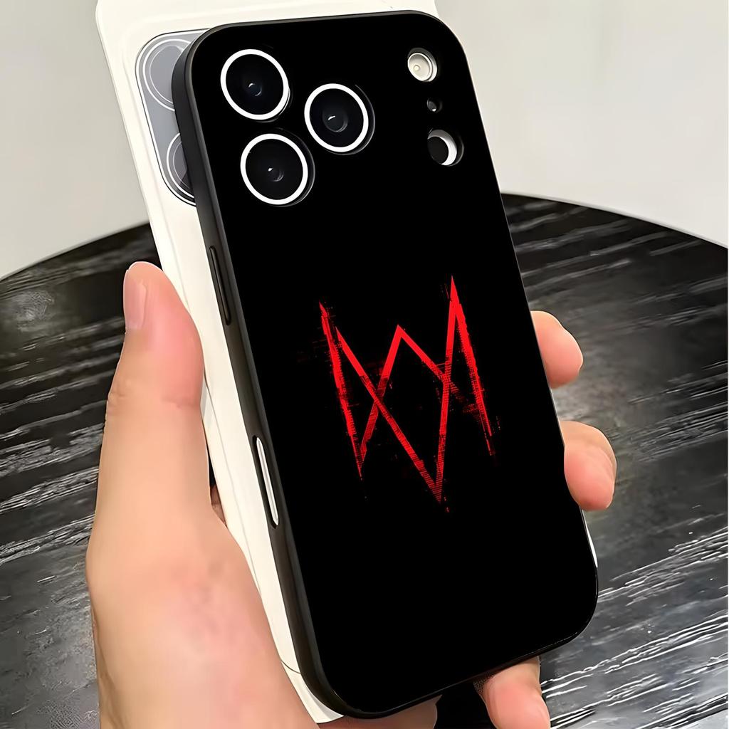 HOT games Watch Dogs 2 Dedsec Phone Case For iPhone18 17 16 15 14 13 12 11Pro Max Mini Anti-Drop Soft Black Case