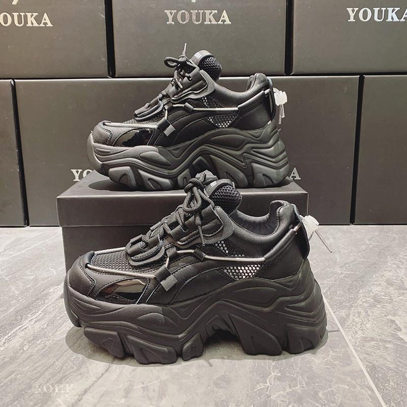 chunky platform trainers womens