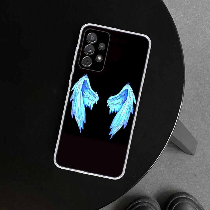 Angel Wings Demon Wing Phone Case for Samsung Galaxy A17 A16 A26 A36 A56 A57 A37 A15 A25 A35 A55 A14 A24 A34 A54 A13 A23 A33 A53