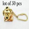 Collectible Nautical Brass Divers Diving Helmet Key Chain Key Ring Lot of 50 Pcs