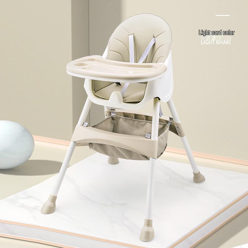 Adjustable Soft Baby High Chair with Detachable Seat