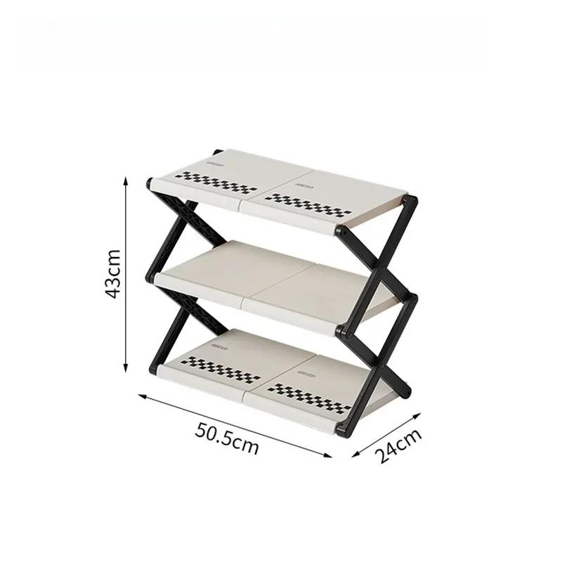 

Складная полка для обуви, многоуровневая, простая, экономящая место, органайзер, полка, полки для хранения обуви для входной двери, вешалка для обуви