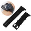 Universal Rubber Watchband Watch Strap Replacement Accessory for Suunto Core Black