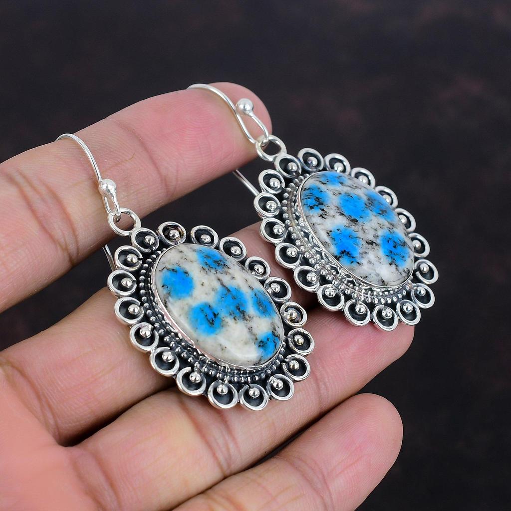K2 Jasper Earrings Gemstone Earring 925 Sterling Silver Earring Natural K2 Jasper Jewelry Handmade Earring Brand New Earring Gifts For Women