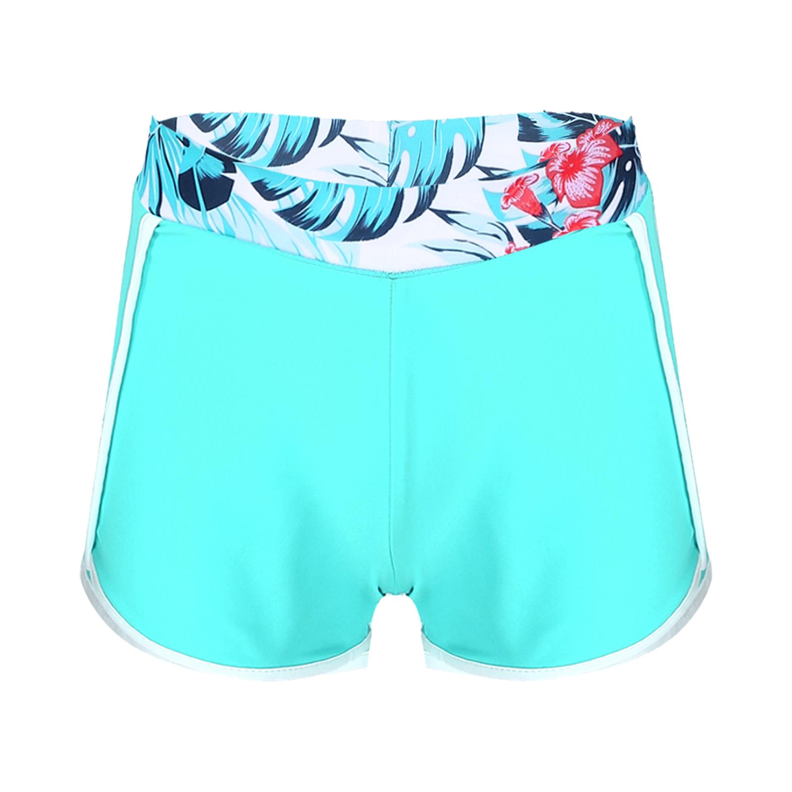 

Girls Printed Swimwear Elastic Wide Waistband Shorts Beach Pool Bathing Swimming Holiday Outfit 5-6 Years бірюзовий