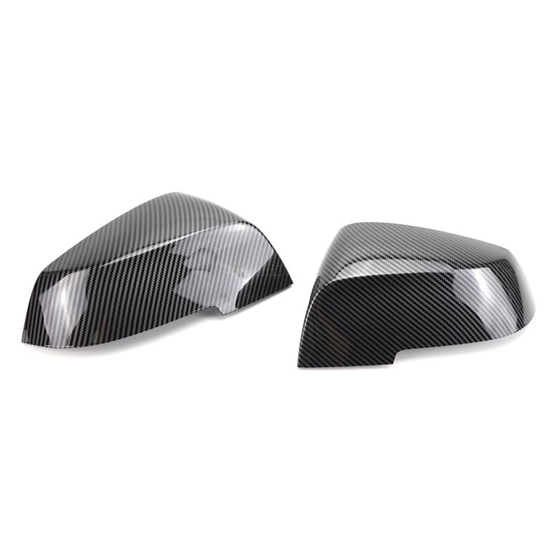 2x Side Mirror Covers Styling Carbon Pattern Black for BMW Series 1 2 3 4 X M 220i 328i 420i F20 F21 F22 F23 F30 F32 F33 F36 X1