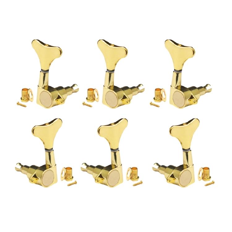 Electric Bass Guitar Sealed Tuning Pegs Bass String Tuners Machine Heads Bass Tuning Keys Buttons Machine Head Tuners