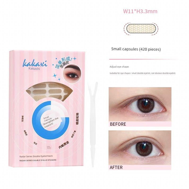 Double Eyelid Tape for Women, Invisible, Natural, Traceless, for Puffy Eyes, Large Water Drop Eye Patch, Long-Lasting Support, Strong Hold for Men