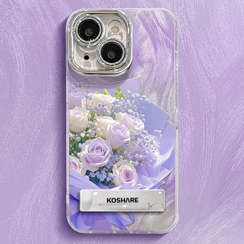 

Rose Bouquet for IPhone 16 Mobile Phone 15 Case 14 Protection for IPhone 13 Set 12 Silicone Full Cover 11 Anti-fall For Apple 6