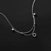 Fashion Jewelry 925 Sterling Silver Double Chain Anklet Jewelry for Women 18K Gold Plated Silver Foot Chain Jewelry