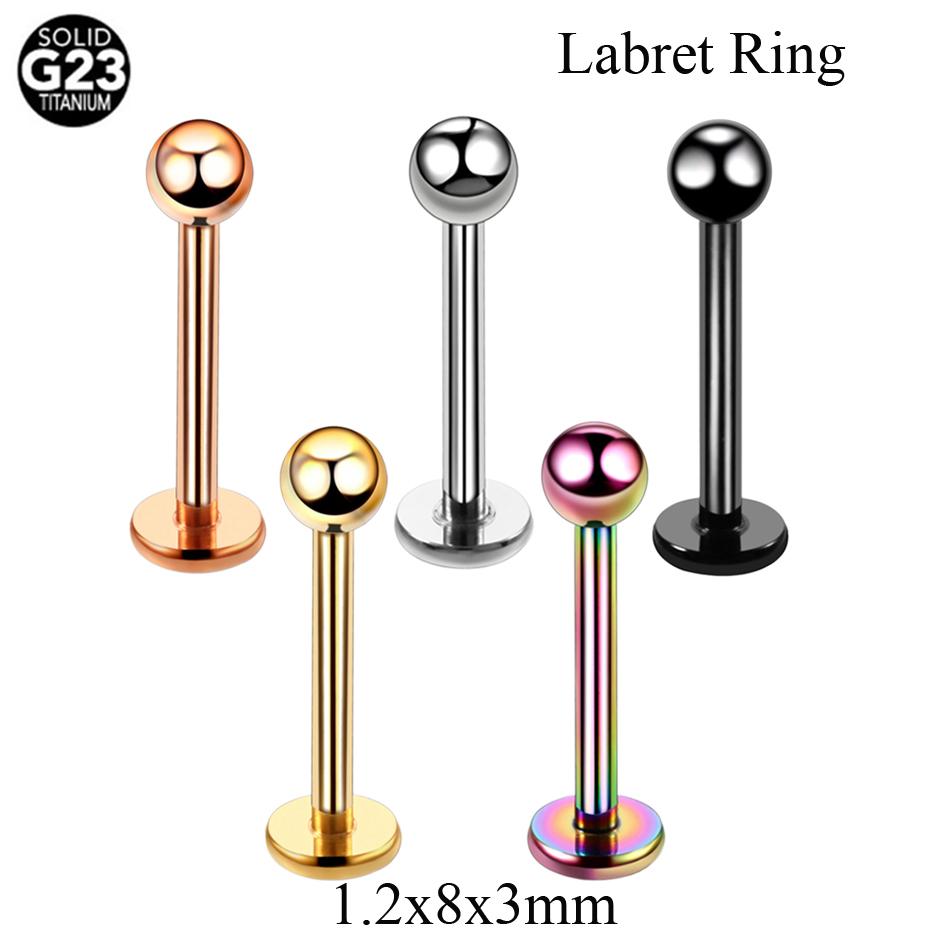 1PC G23 Titanium Nose Lip Ear Cartilage Tragus Piercing Eyebrow Horseshoe Rings Piercing Captive Bead Ring Sexy Piercing Jewelry