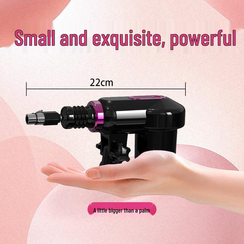Compact Automatic Telescopic Pile Driver for All Genders - Realistic Three-Hole Phallus SM Device