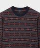 BROOKS BROTHERS Wool Vintage Fair Isle Crewneck Sweater (Grey) (Bbwrmff402)