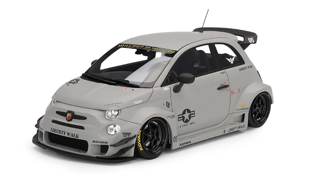 

Sunrich TOP SPEED Масштаб Abarth 595 x Abarth Works Fighters Готовая модель TS0622 1/18 LB-WORKS