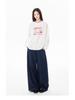 Korean Style Women's Long Sleeve Cotton T-Shirt - Versatile, Casual, Loose Fit for Spring & Autumn.