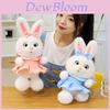 Plush Rabbit Toy With Dress And Bow Decoration For Girls Gift And Comfort