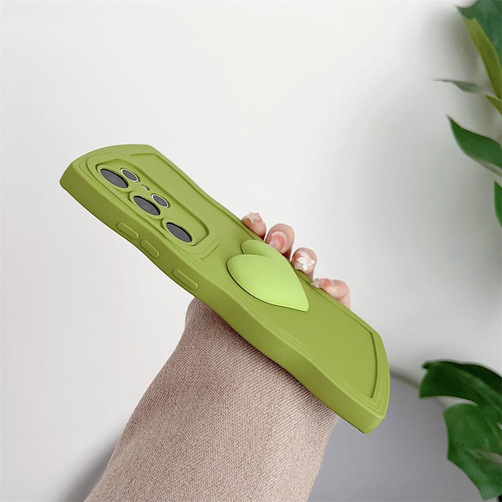 Capa de Celular Fashion 3D Grande Amor Silicone Líquido Para Samsung Galaxy S22 S23 S21 S20 FE Plus S24 Ultra A52 A53 A54 A34 A25 A50 A15 Capa à Prova de Choque