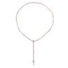Collier Crucifix 0,24 po Perles Couleurs Assorties Élégant Élégant Croix Catholique Collier pour Femme Fille Décoration