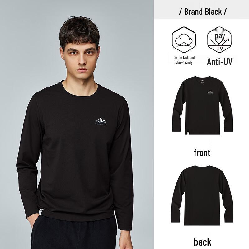 JEEP Men's Moisture-Wicking Quick-Dry Long Sleeve Crew Neck T-Shirt