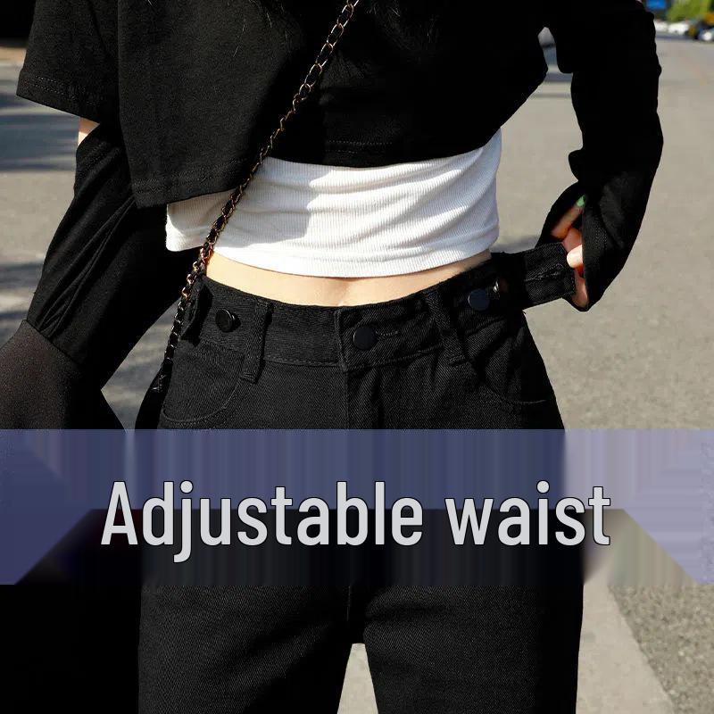 Spring 2023 Women's High-Waist Loose Slimming Denim Pants - Mori Style Straight Leg Trend