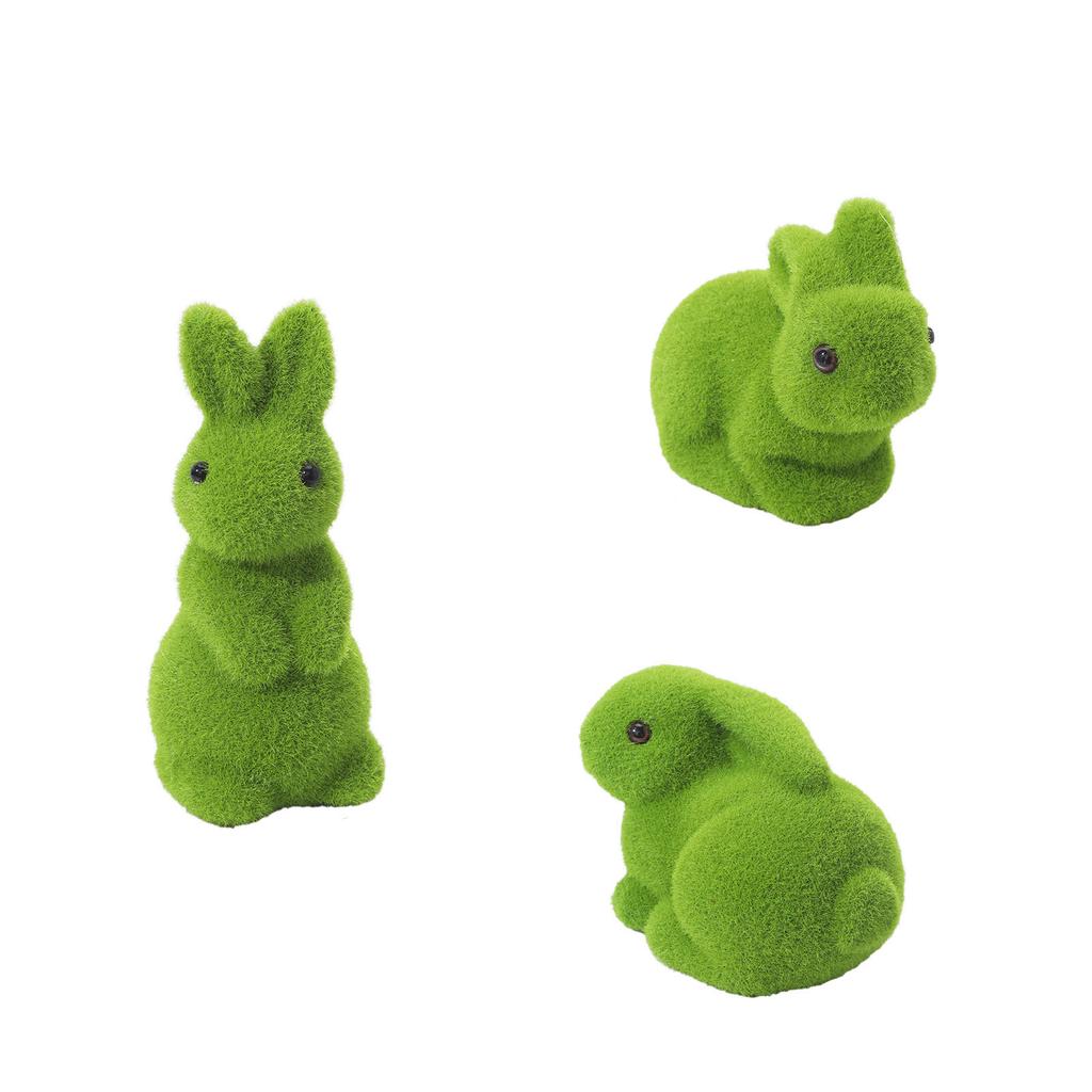 3 Peças Musgo de Simulação Animal de Páscoa Ornamento Decoração de Natal Planta de Musgo Artificial Floral