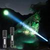 Rechargeable LED Hands-Free Flashlight, Portable Flashlight with Telescopic Zoom and Power Indicator Light, Five Lighting Modes