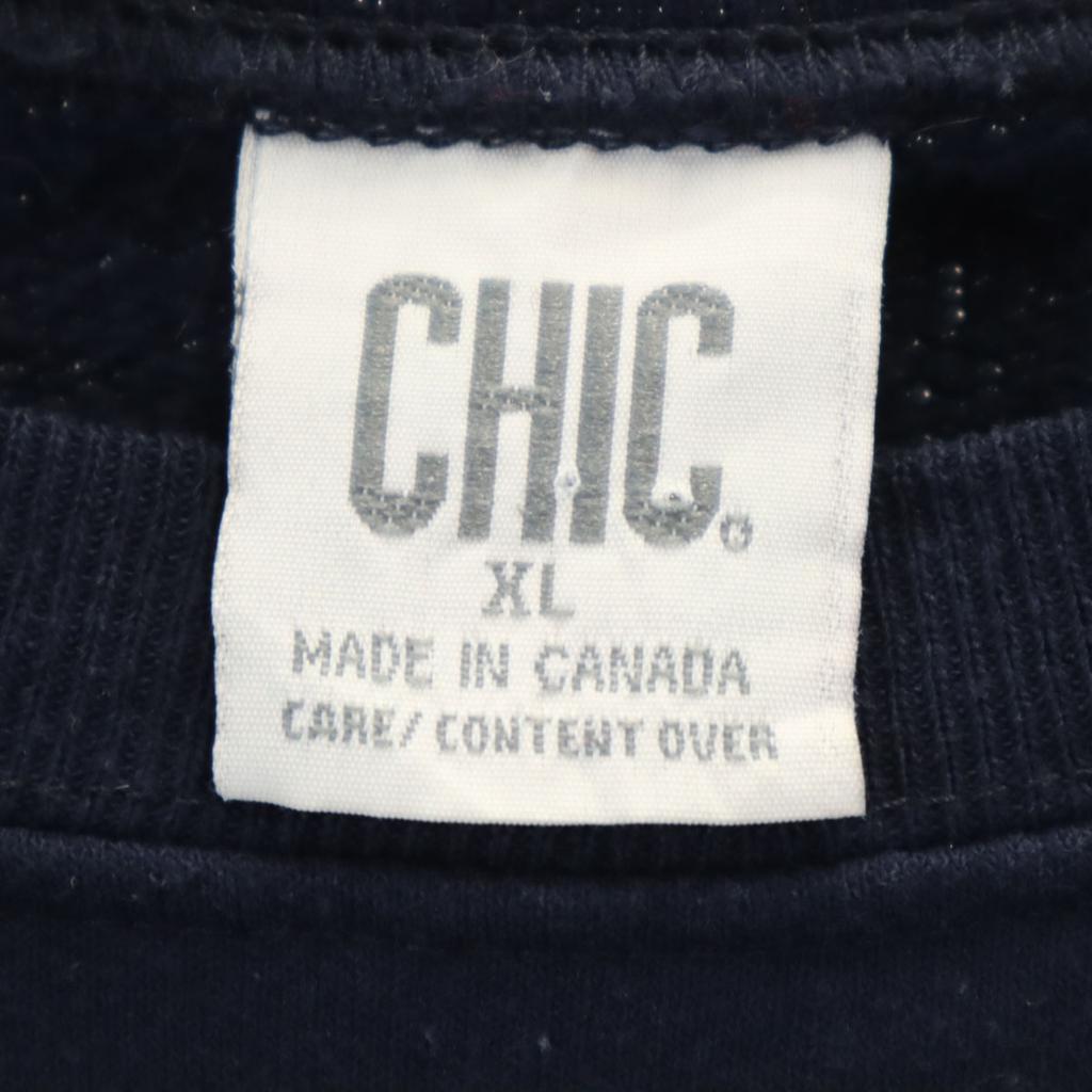 Chic 90s Made In Canada Old Long Sleeve Trainer XL Navy Women Used