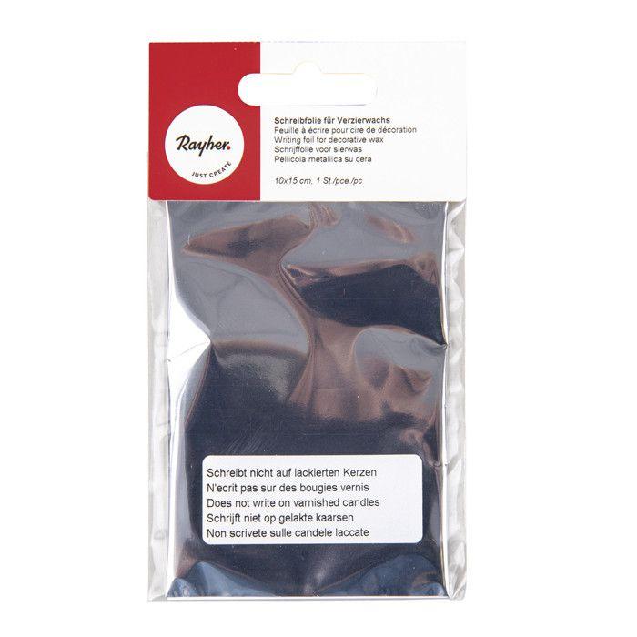 Writing Sheet for Decoration Wax, Silver, 1 Pc (10x15cm)